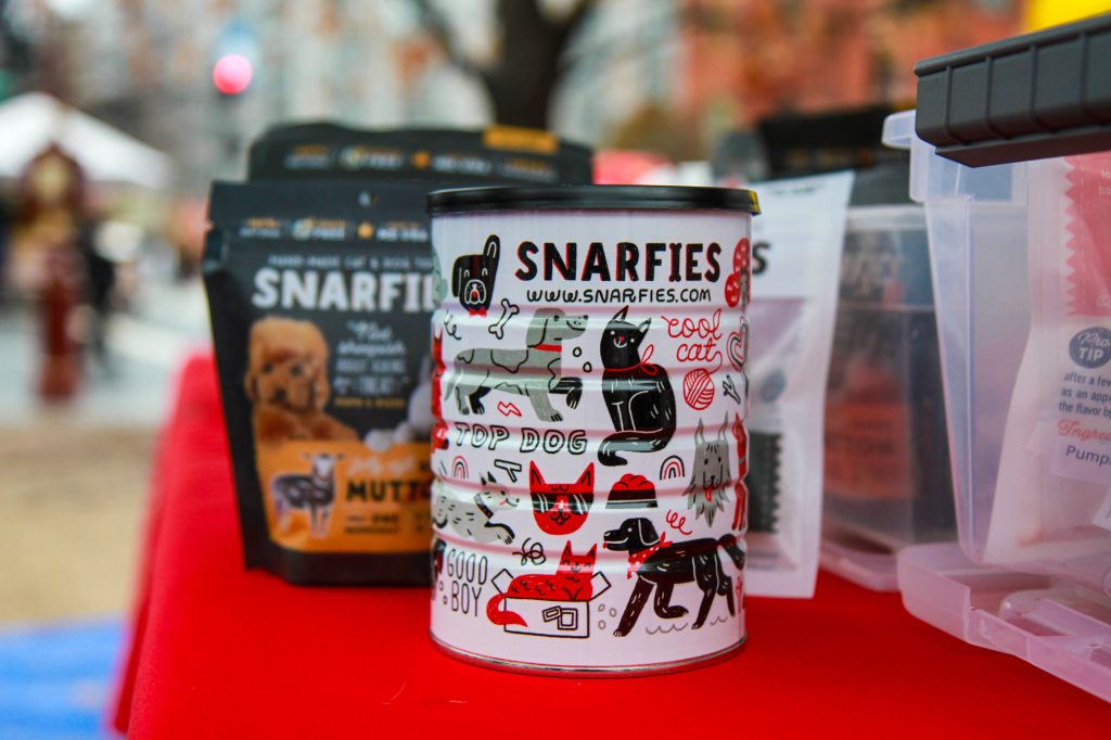 Premium Snarfies pet treats make a great gift for pet lovers. 