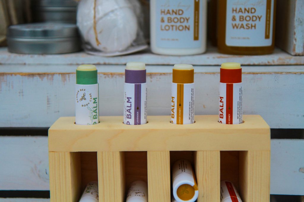 BannerBee Company Lip Balms make a great local gift. 