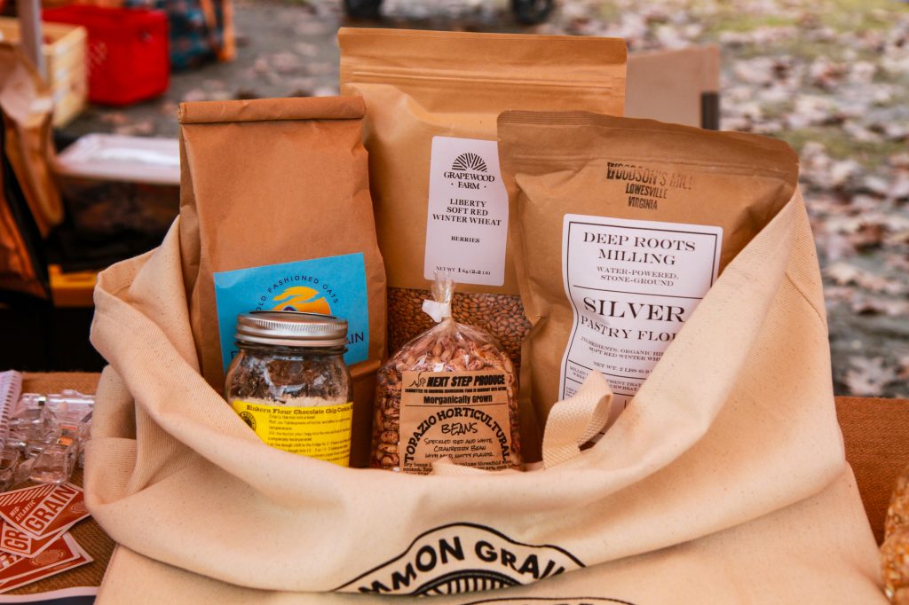 A gift bag of local Mid-Atlantic Grains. 