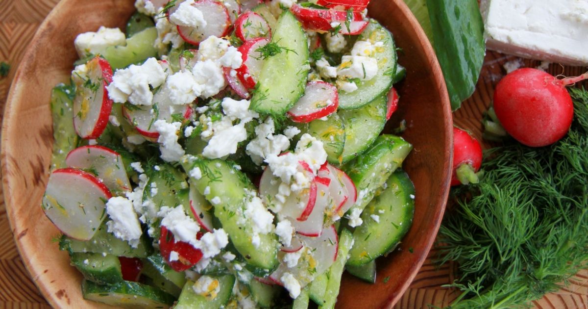 Radish & Cucumber Salad with Feta – FRESHFARM