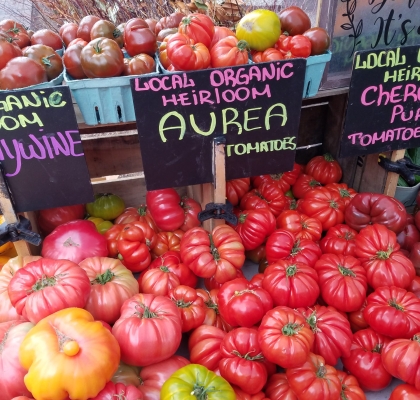 Local heirloom tomatoes