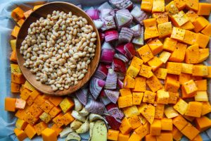 Ingredients for a winter squash and white bean soup FRESHFARM Recipe Contest