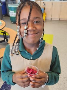 DCPS student samples recipe for school lunch menu