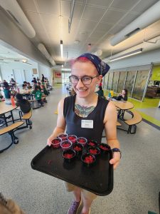 FoodPrints team offers samples of recipes for school lunch menu