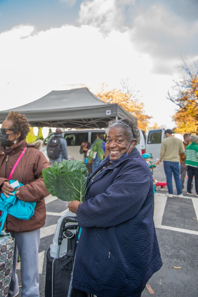 Happy Shopper at FRESHFARM H STREET NE MARKET