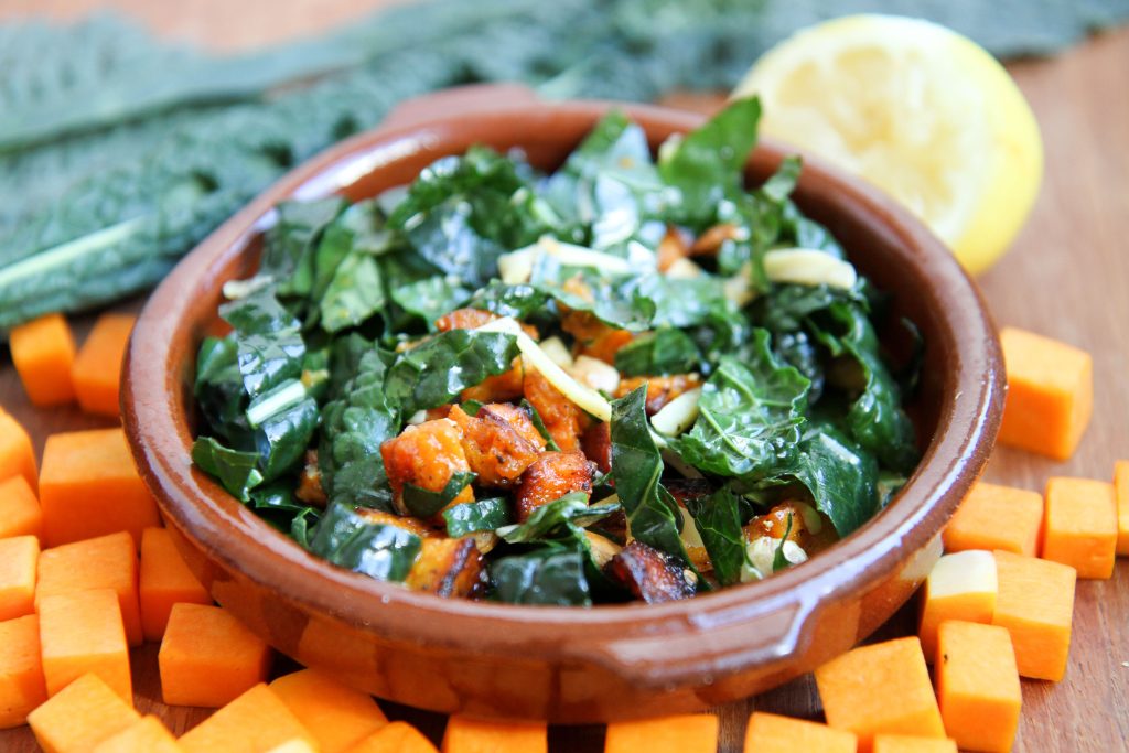 Kale and butternut squash salad with cheese FRESHFARM recipe contest 