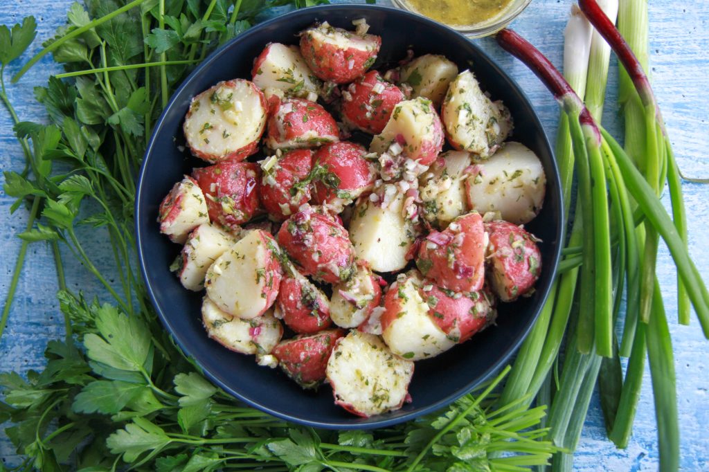 Potato salad with a herby vinaigrette Spring Recipes