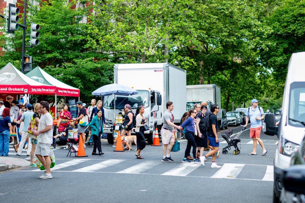 A fresh layout to Dupont Circle includes closing Q Street NW making a safer passageway for shoppers. 